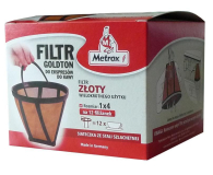 Akcesoria do ekspresów METROX  Filtr do kawy stały 1x4 Goldton